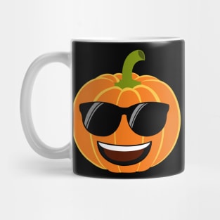 Cool Pumpkin Emoji Halloween Gift Mug